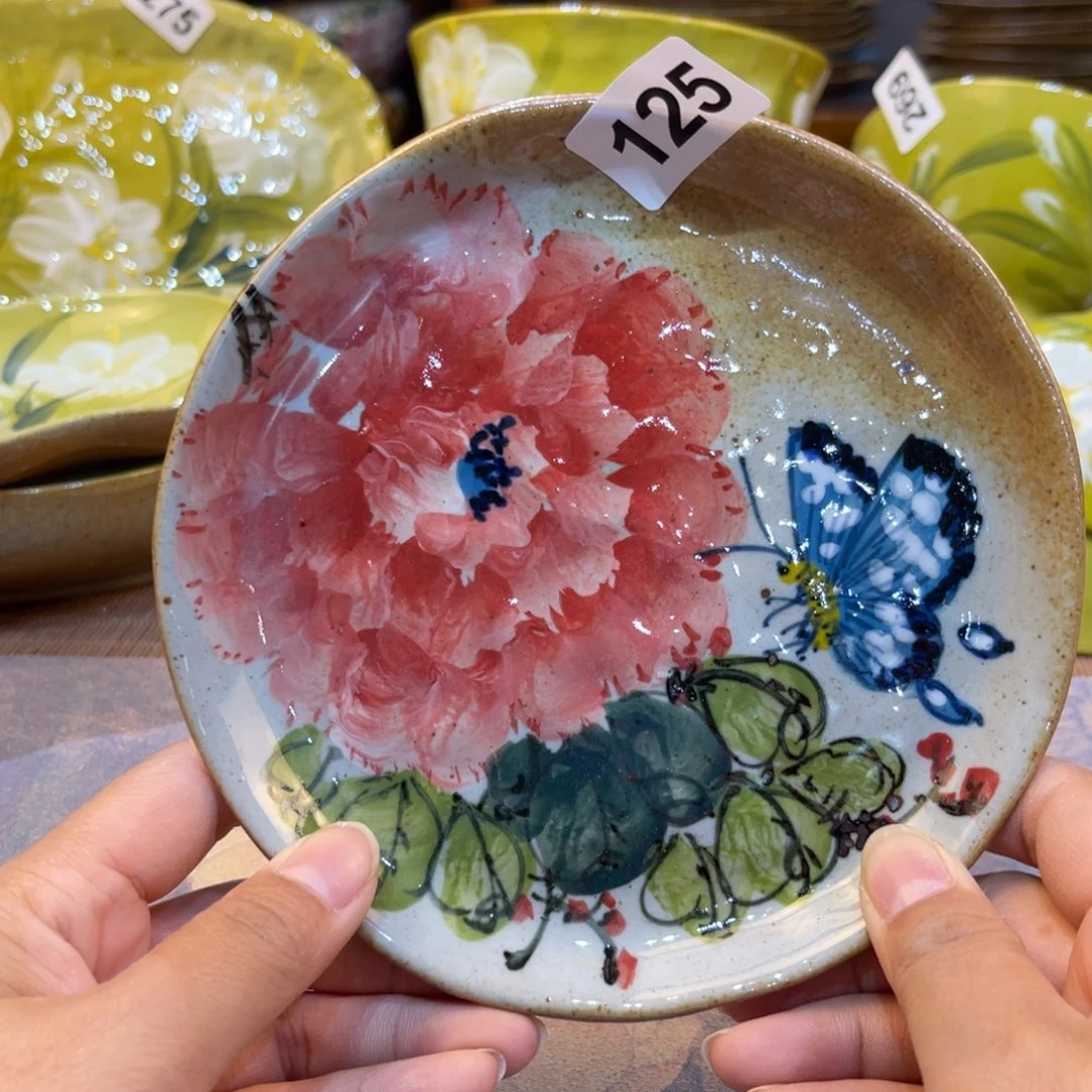 瓷片二*花景德镇手工制作