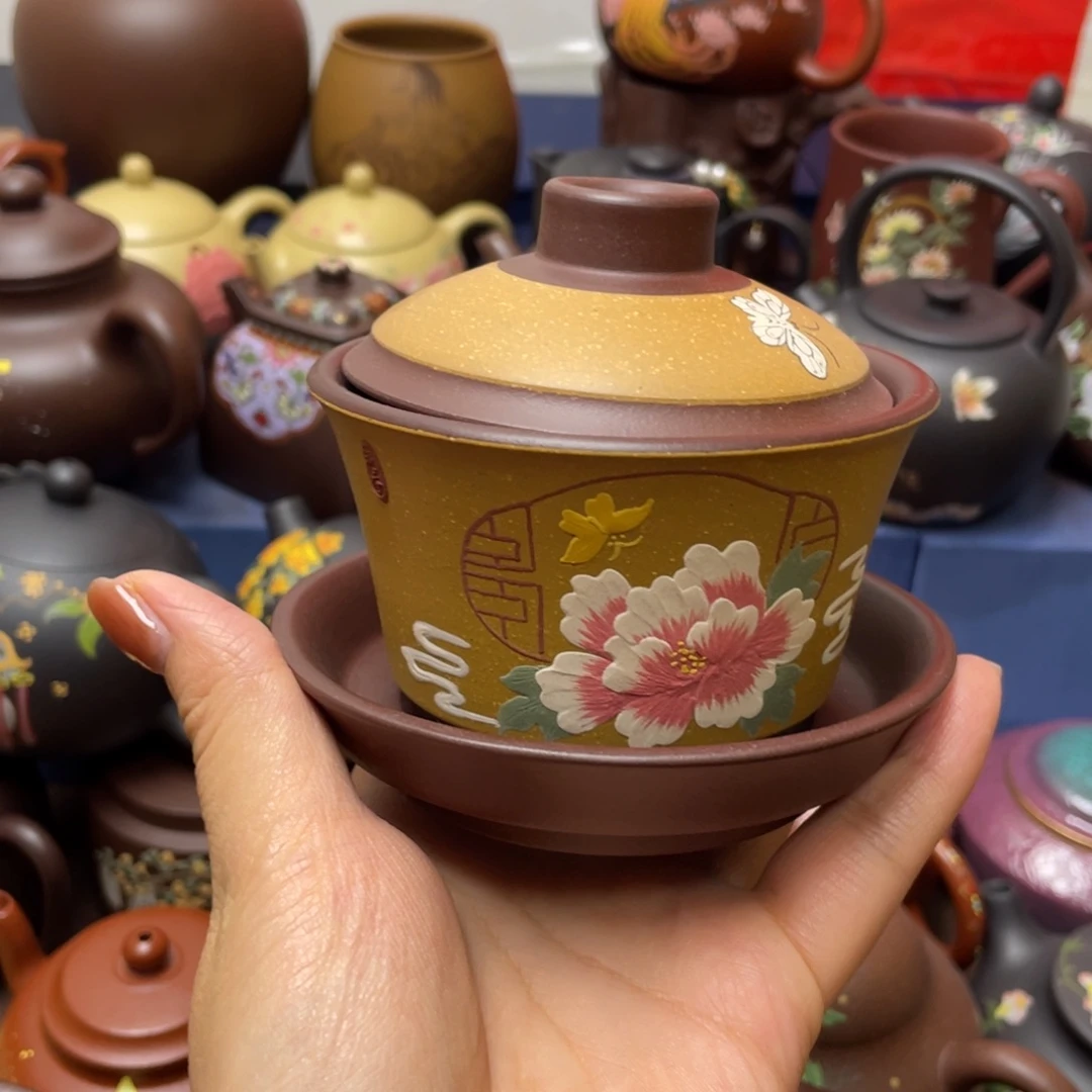 茶杯红泥紫砂主人杯150cc
