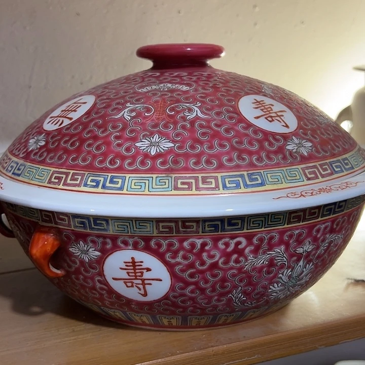 摆件景德镇陶瓷品锅