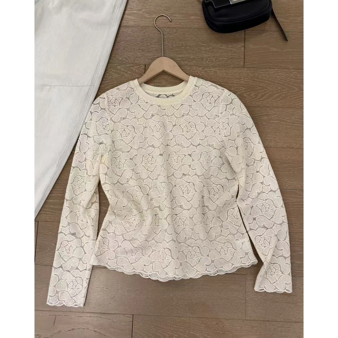 小静静一会【立体花朵小衫】2025早春设计感上衣 2502C228