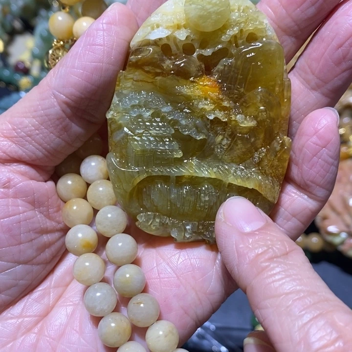 岫玉岫玉吊坠未镶嵌