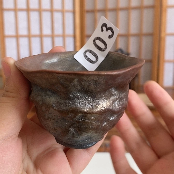 手捏柴烧单杯003