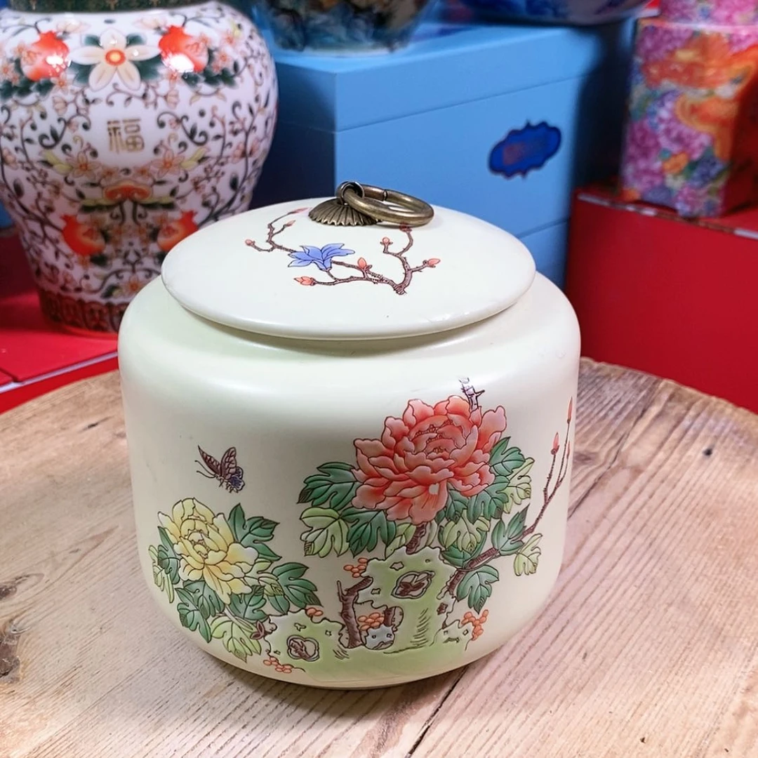 【闪购商品】瓷片陶瓷茶叶罐密封罐