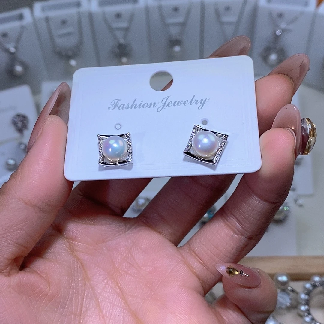 未镶嵌耳饰淡水珍珠