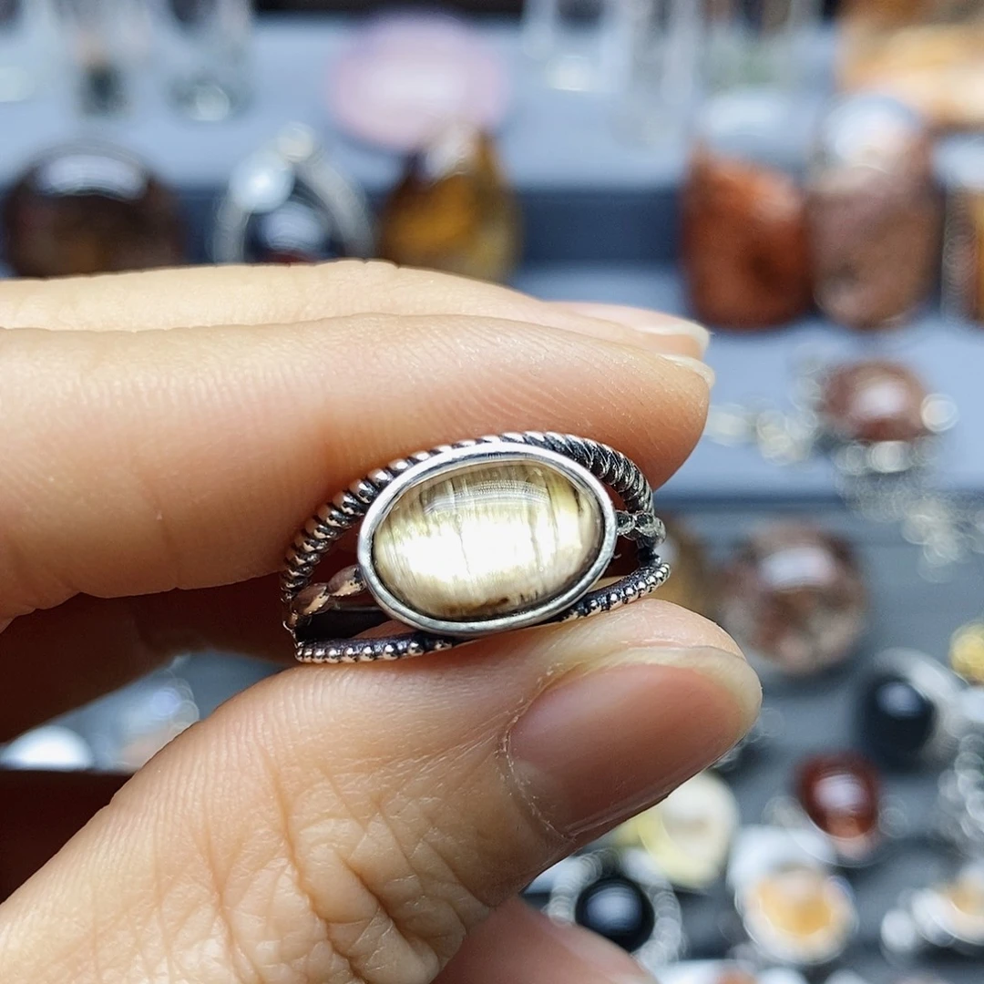 水晶戒指银S925镶嵌嗨****