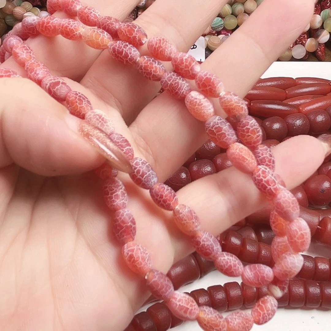 玛瑙/玉髓合金珠宝半成品L89。玛瑙一条