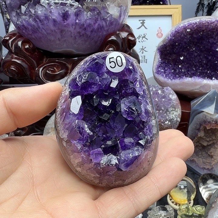 珠宝半成品未镶嵌紫晶