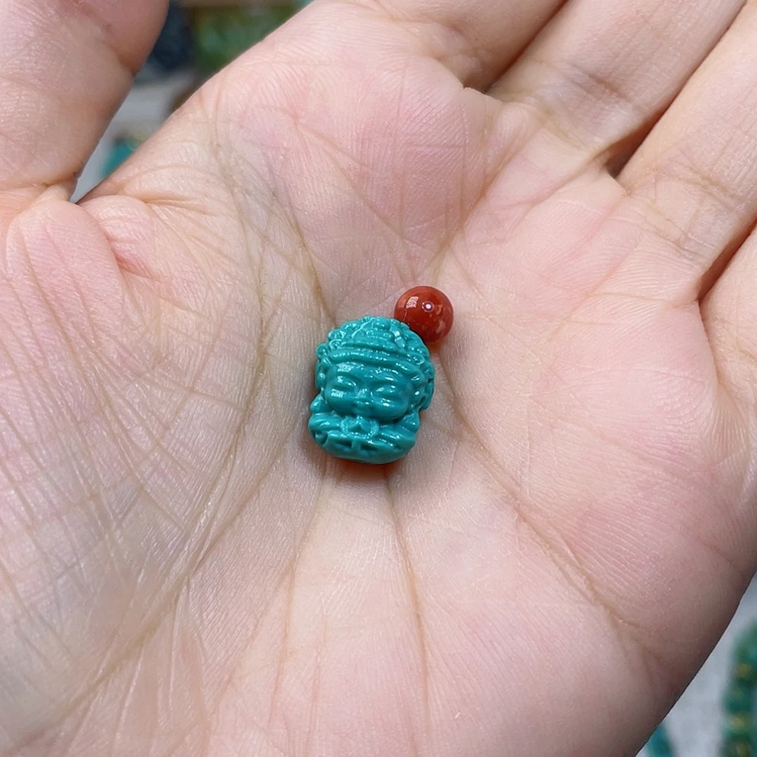 汉***乐未镶嵌配饰南红玛瑙