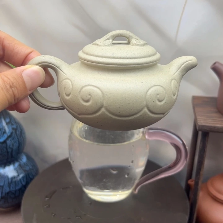 紫砂茶壶本绿如意150c c