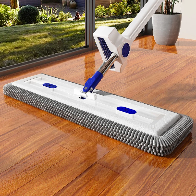 免手洗雪尼尔平板拖把2025新款家用一拖净干湿两用懒人拖布地神器