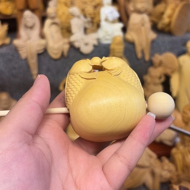 樟科（黄金檀）黄金檀瑕疵木鱼