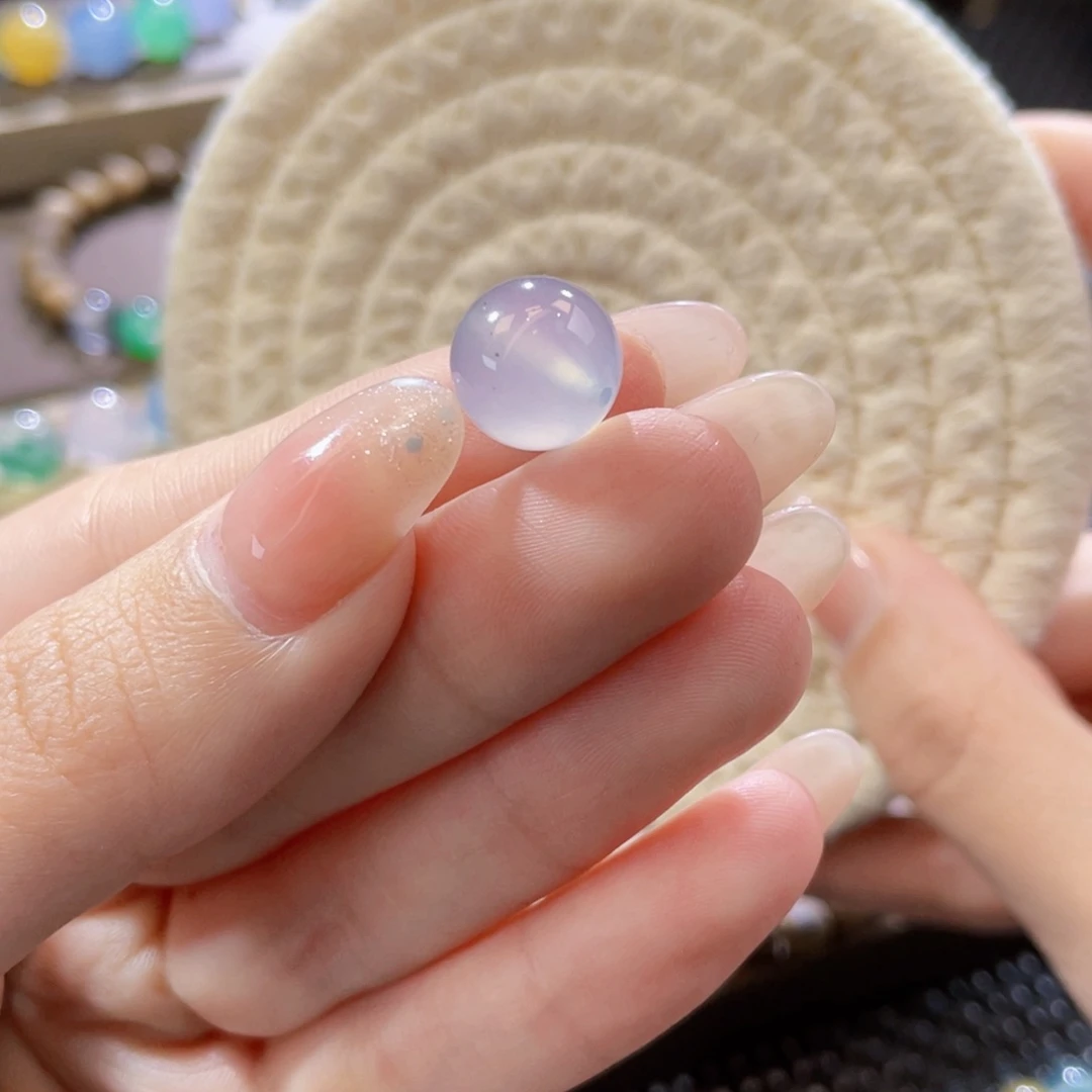 翡翠未镶嵌手链卡11.4冰紫