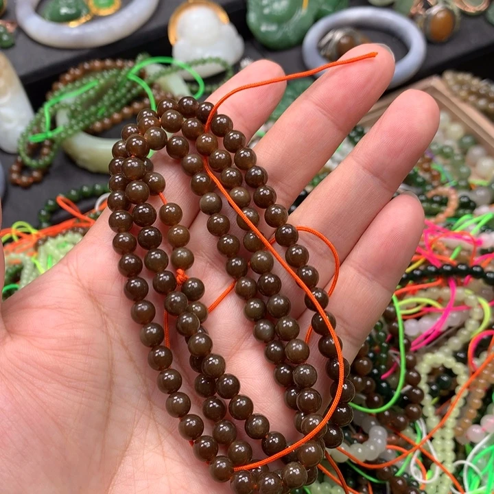 和田玉未镶嵌手链55