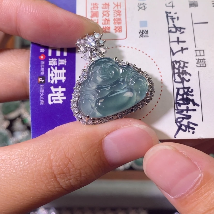 【闪购商品】翡翠未镶嵌颈饰天然