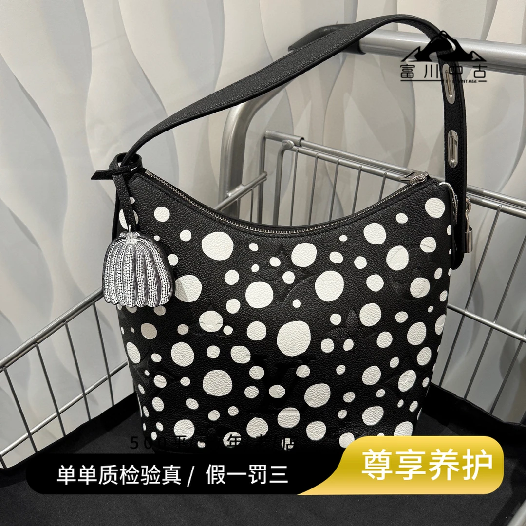 99新 LouisVuitton/路易威登 LV草间弥生联名款hobo包