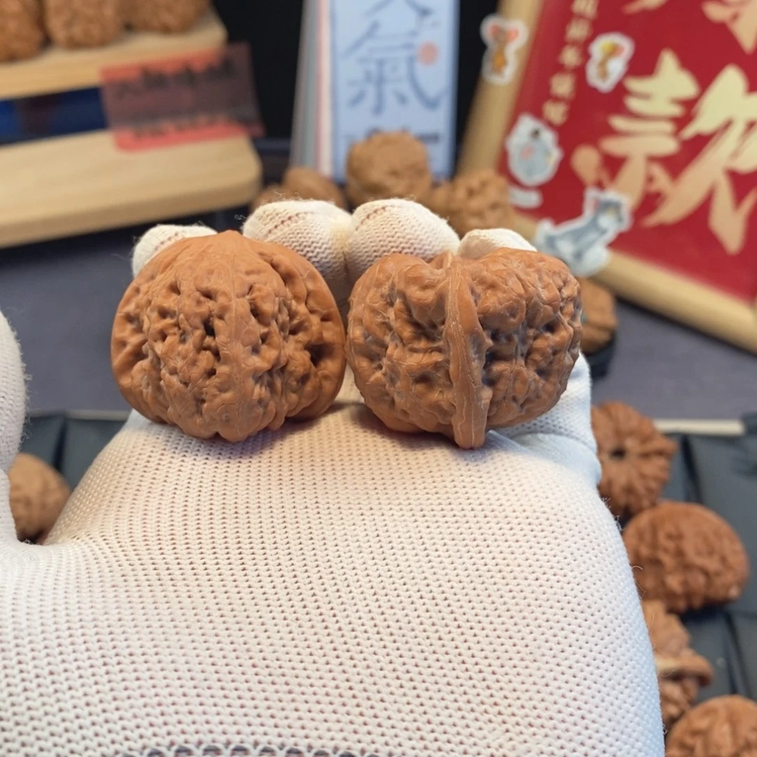 把件文玩核桃走红快速系列38尺平谷凹底A381