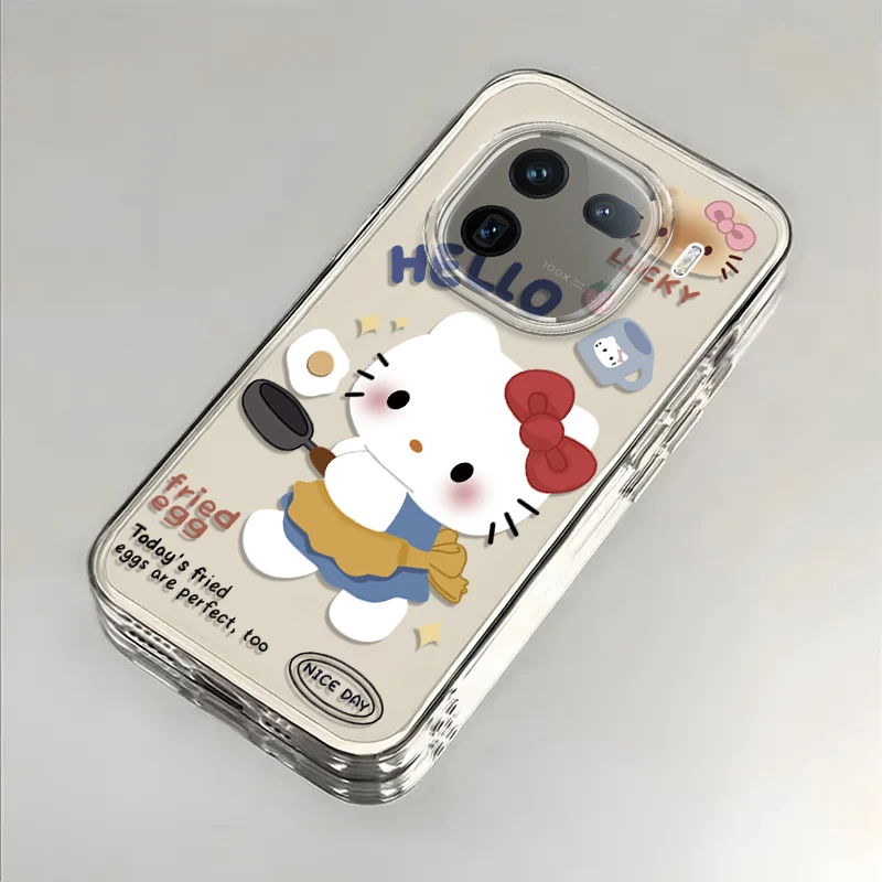可爱煎蛋KT适用iQOO12手机壳iQOO12pro防摔全包硅胶保护套卡通软