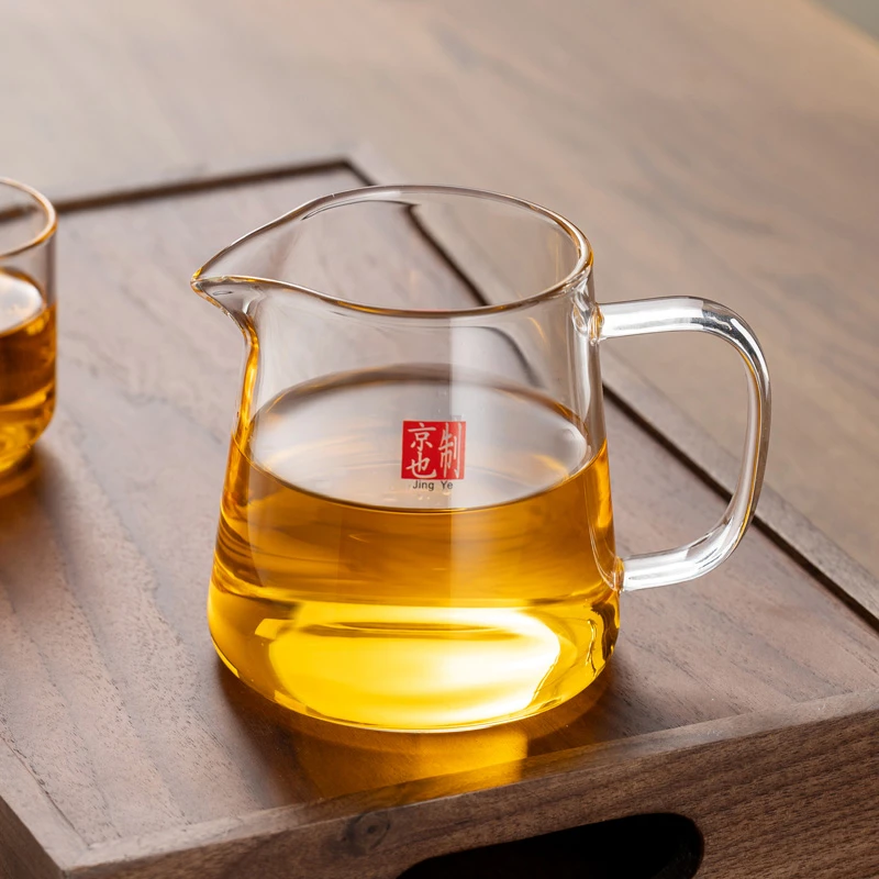 高档加厚玻璃公道杯茶漏一体耐热分茶器功夫茶具茶海小青柑冲茶器