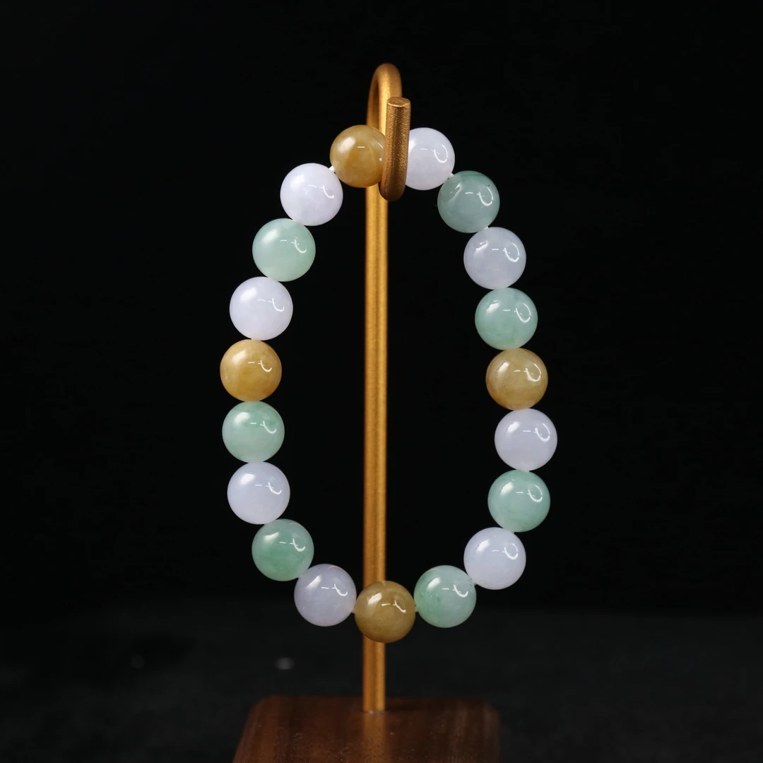 FC10天然缅甸翡翠A货多宝珠串/401988/保利厦门拍卖