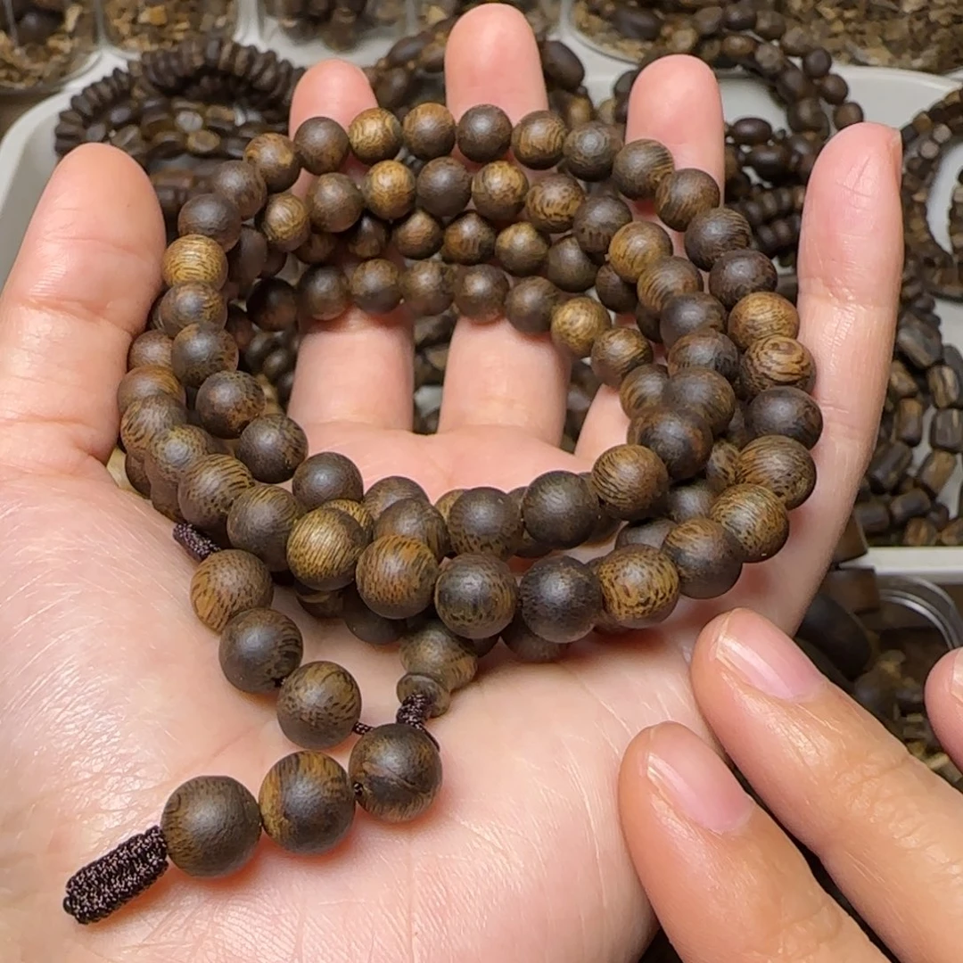 大***父沉香手串多圈高油老料0.8规格25.8克