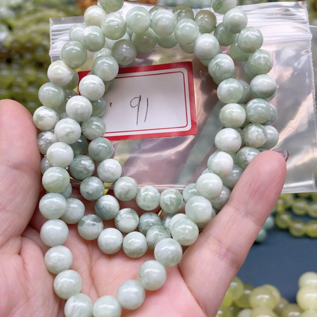 未镶嵌蛇纹石玉手串