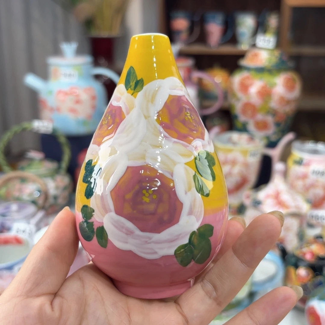景德镇手绘高温釉下彩陶瓷茶具