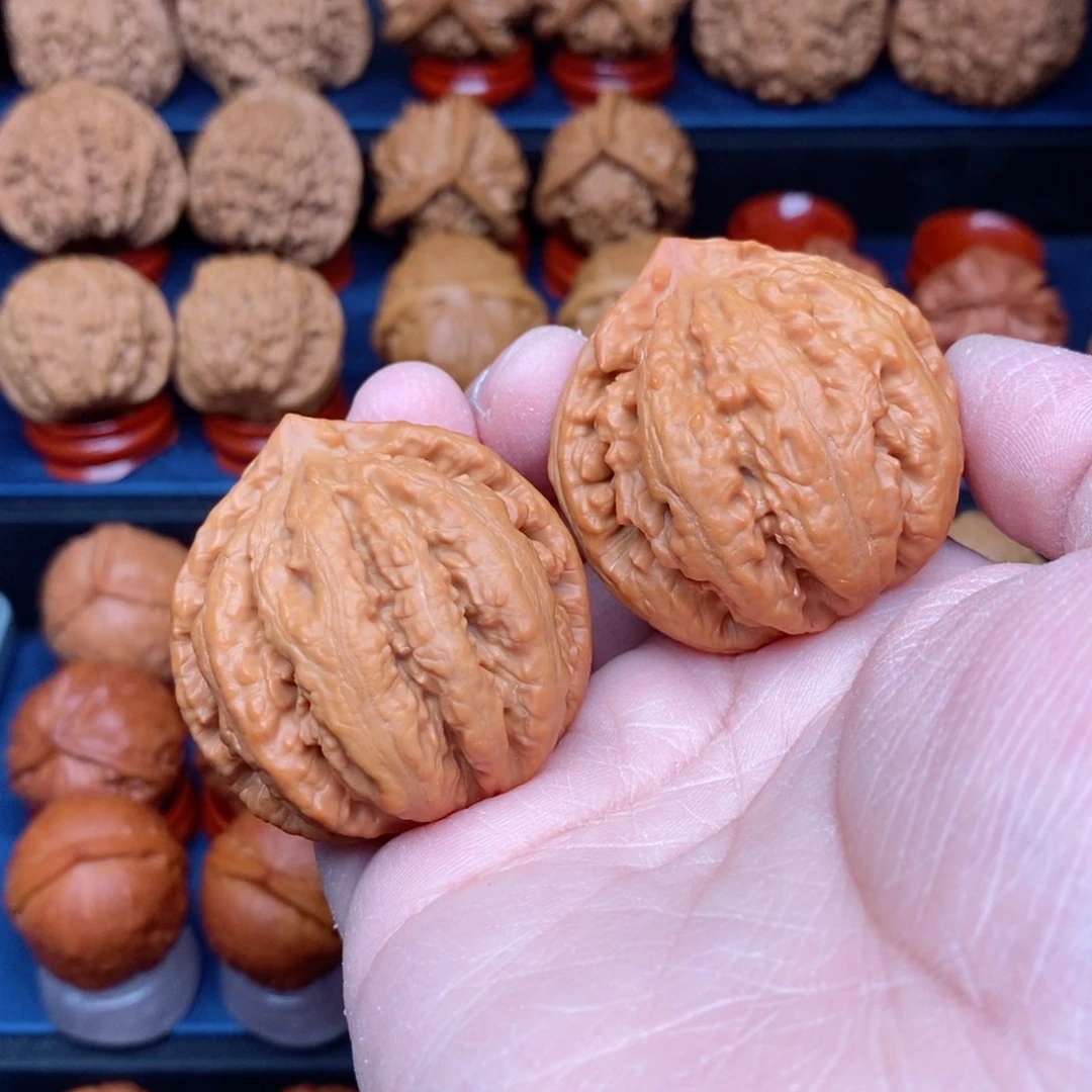 把件文玩核桃手捻野生精品至尊粗筋