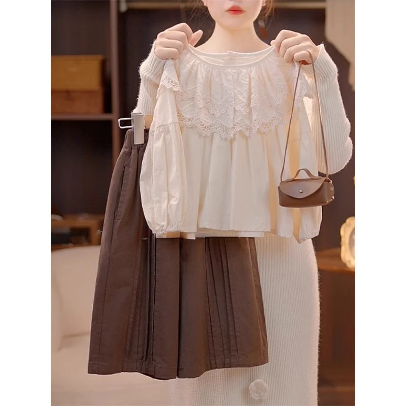 女童套装春装2025新款洋气儿童开春穿搭时髦衬衫女孩阔腿裤春秋款