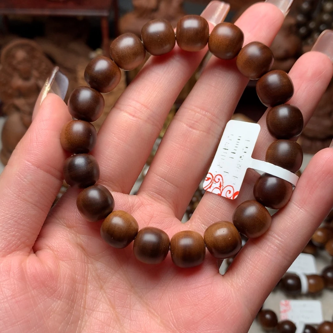 手串/手链檀香木老山檀香11×11焦糖黑肉沉水檀香王