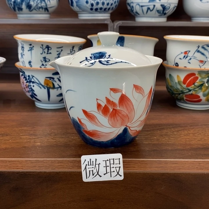 釉下老陶泥手工绘制