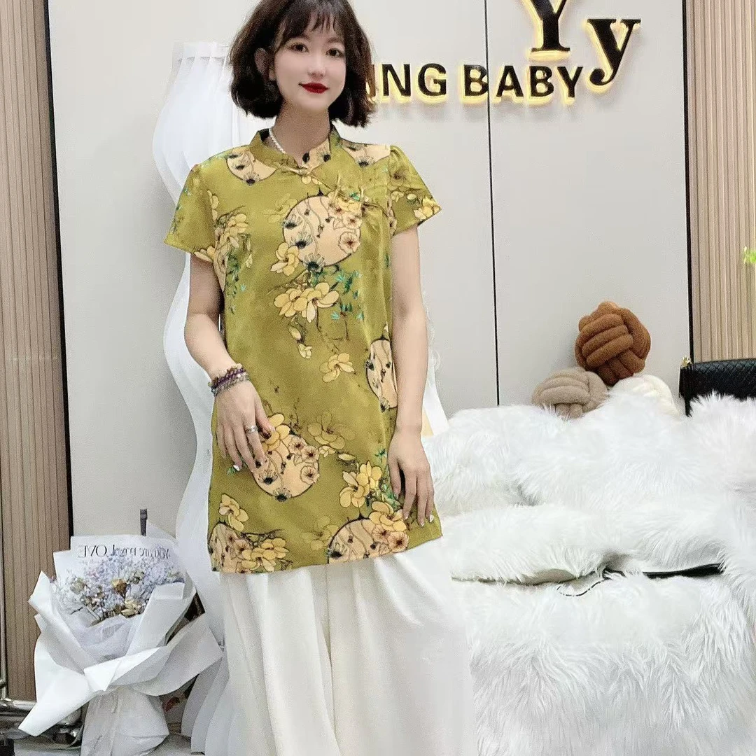 YY大码(风过江)时尚百搭高级夏季显瘦气质上衣