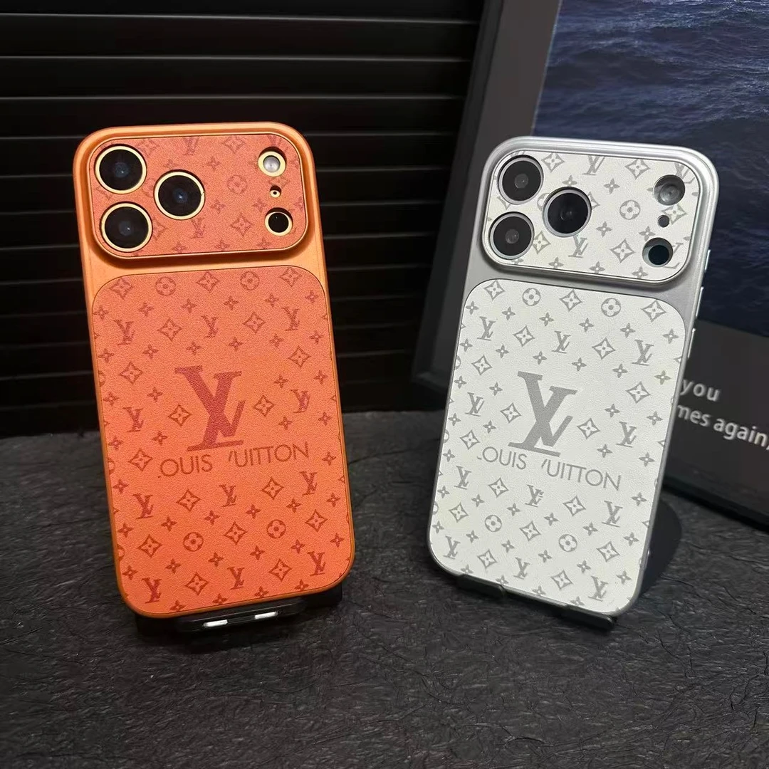 秒变苹果17轻奢风皮质潮牌适用iphone161514promax情侣高档手机壳