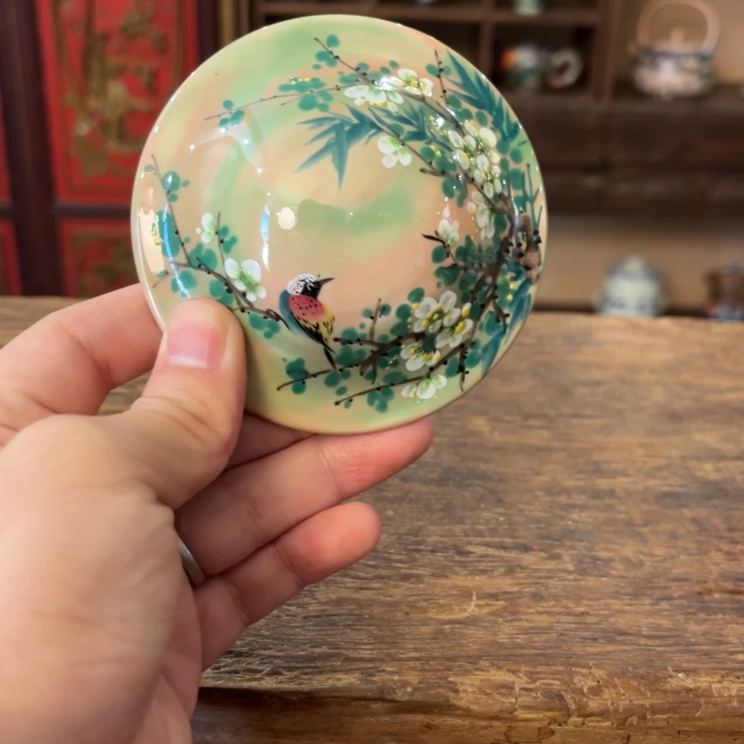 柴烧手工手绘陶瓷