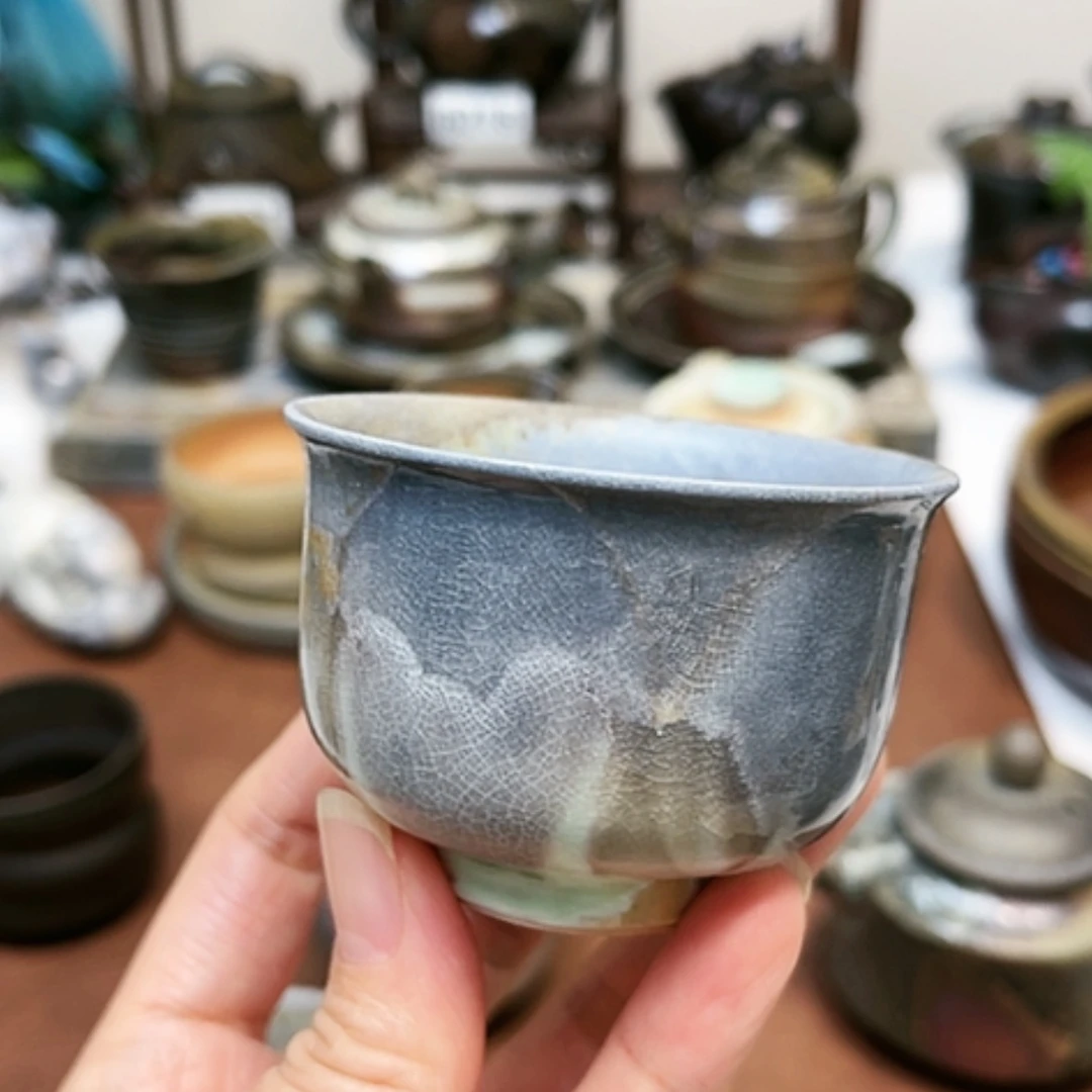 【闪购商品】当***眸景德柴烧窑茶具-纯手工茶具