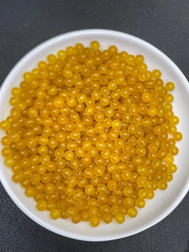 天然珠宝玉石 散珠满蜜鸡油黄YQ182 4mm 108颗 （赠弹力线）