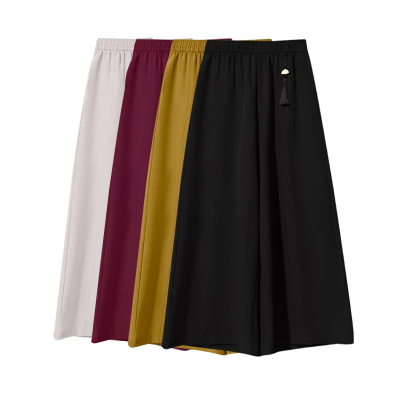 B 门店29&9！轻云甩甩裤」巨显腿瘦轻轻薄凉感阔腿休闲裙裤女C23157