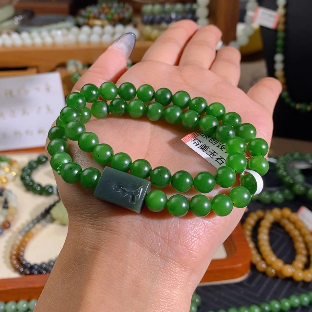 和田玉未镶嵌手链
