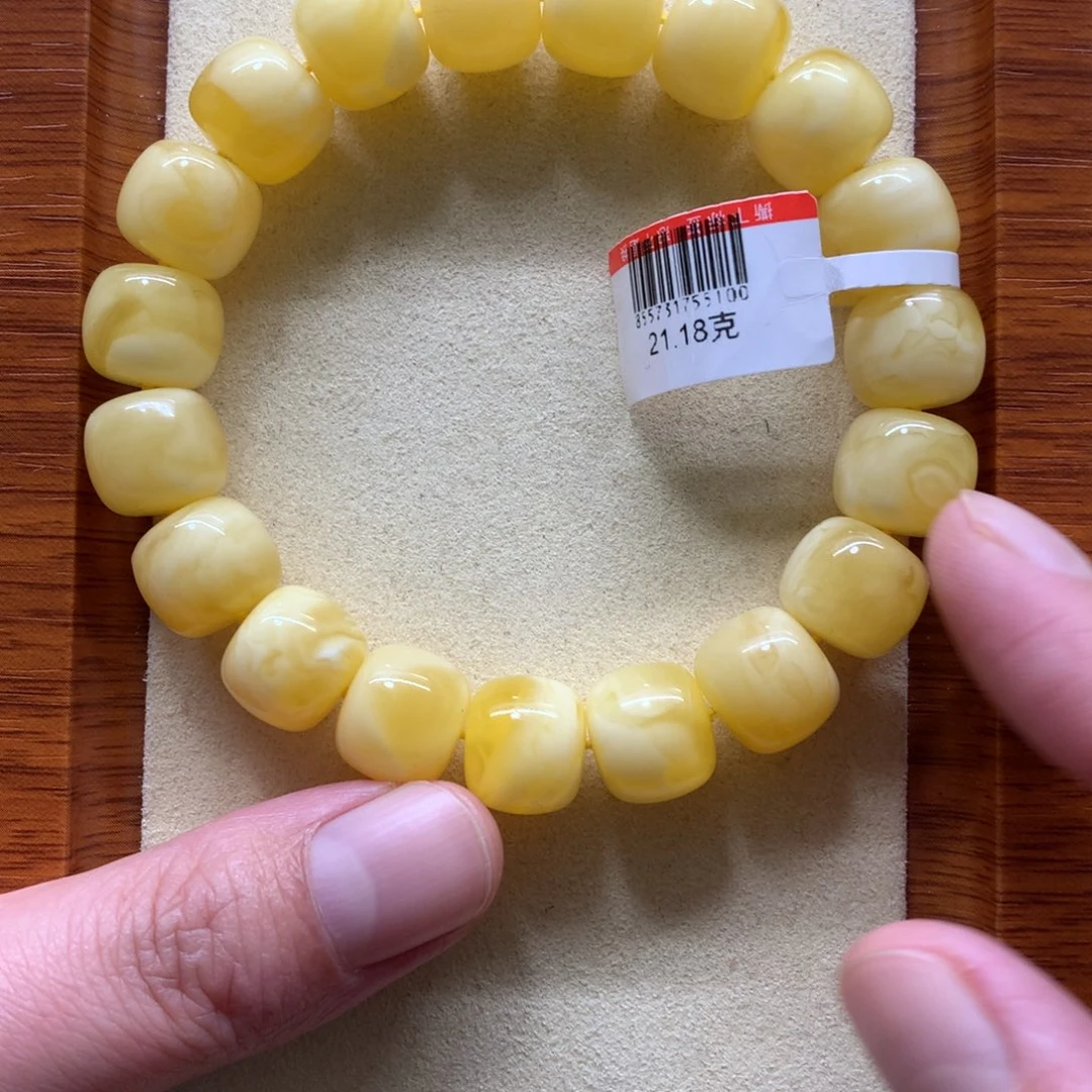 琥珀手链未镶嵌艺*蜜蜡