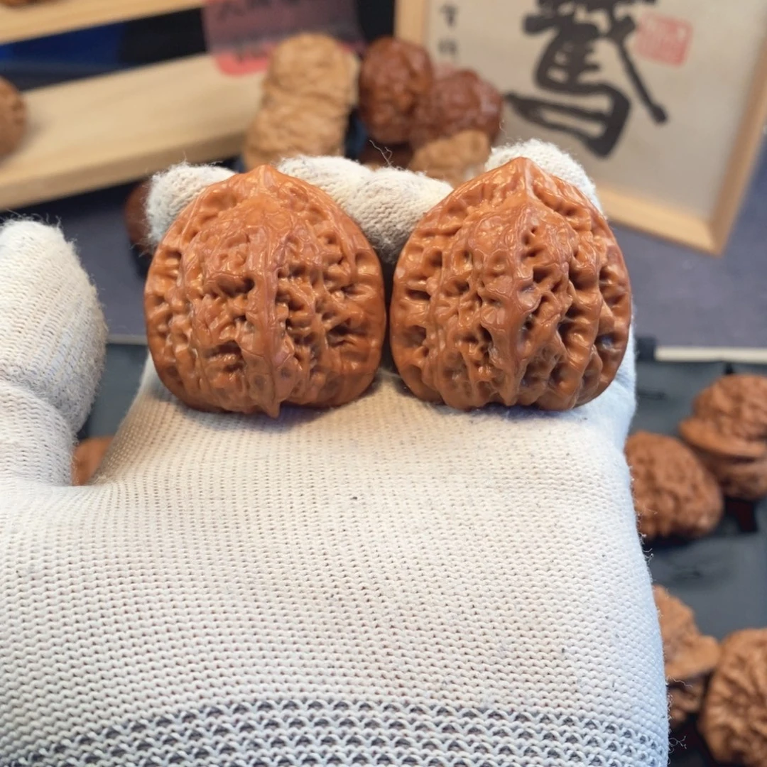 文玩核桃把件主播自盘4个月40尺挂月峰佛肚F001