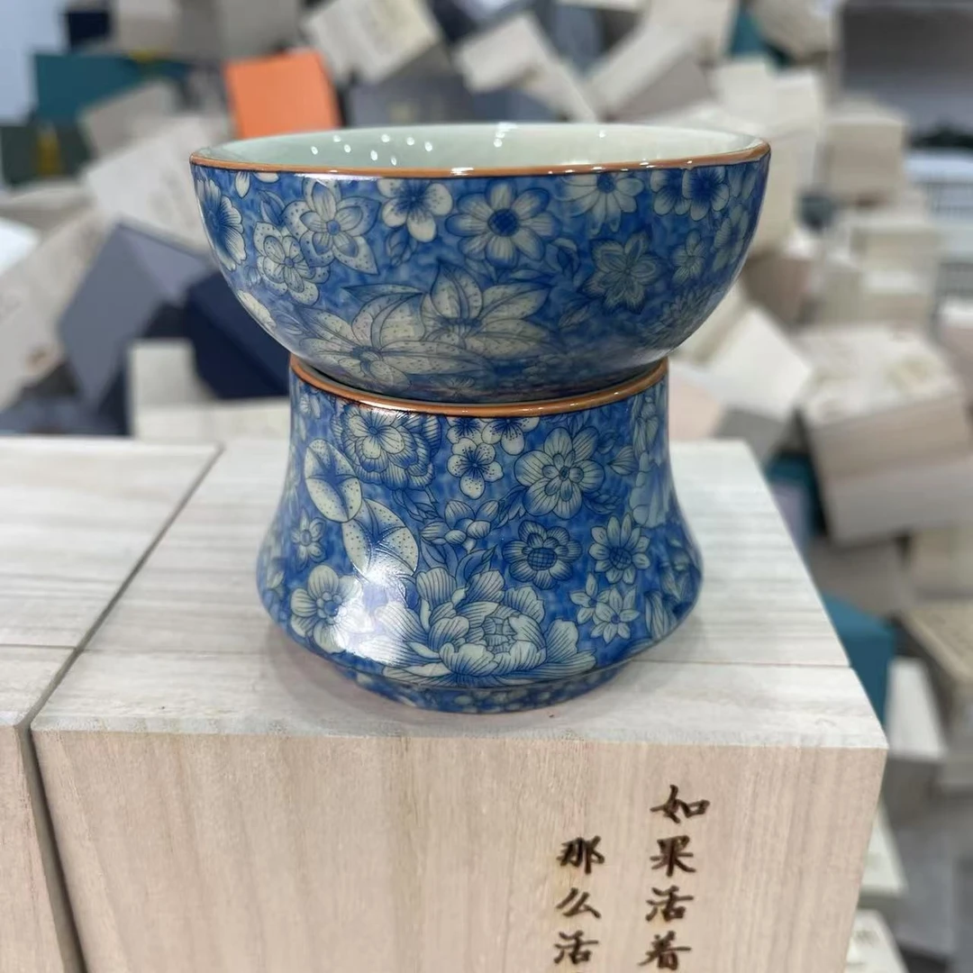 谦杯 陶瓷茶漏F7006