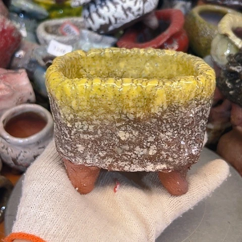 小****粗陶花盆手工花盆制作就这样