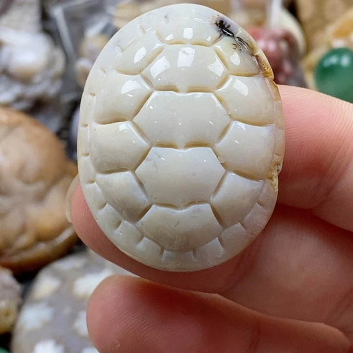硅化珊瑚（珊瑚玉）颈饰未镶嵌有瑕