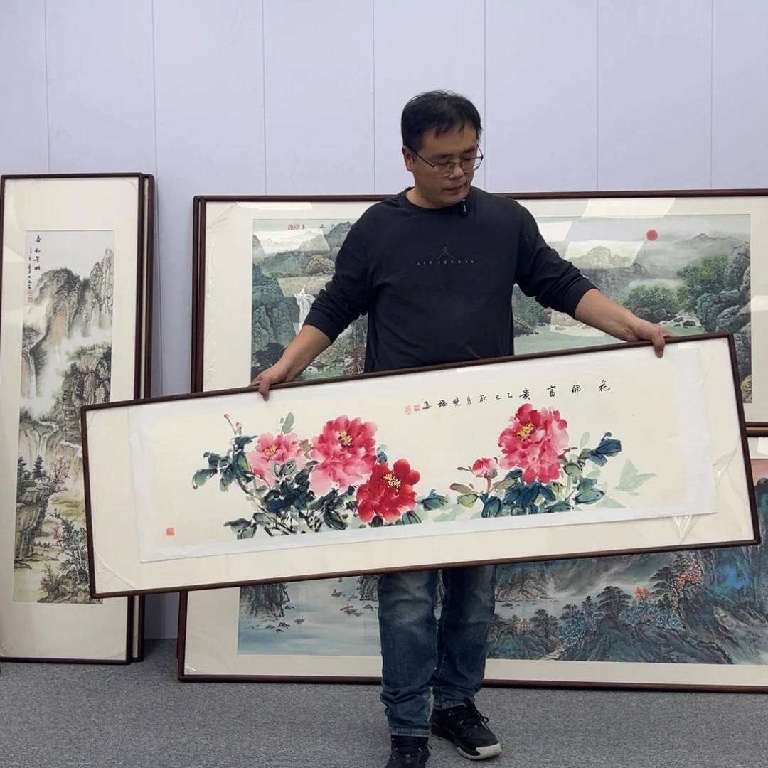 国画国画作品展览等170*50