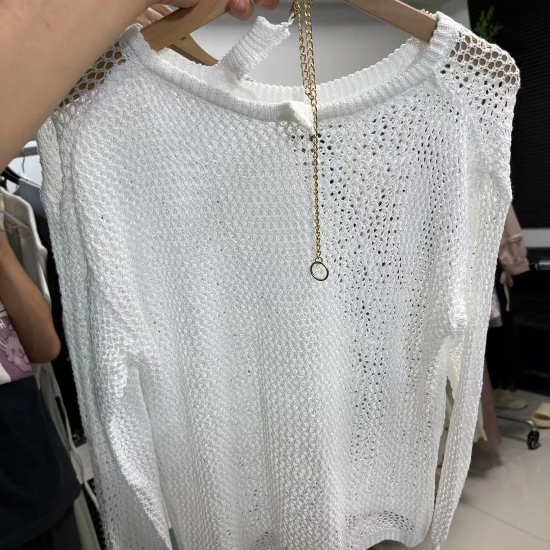 富15-白色罩衫上衣女