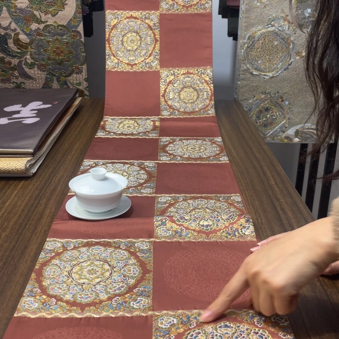 织绣唐锦西阵织桌旗