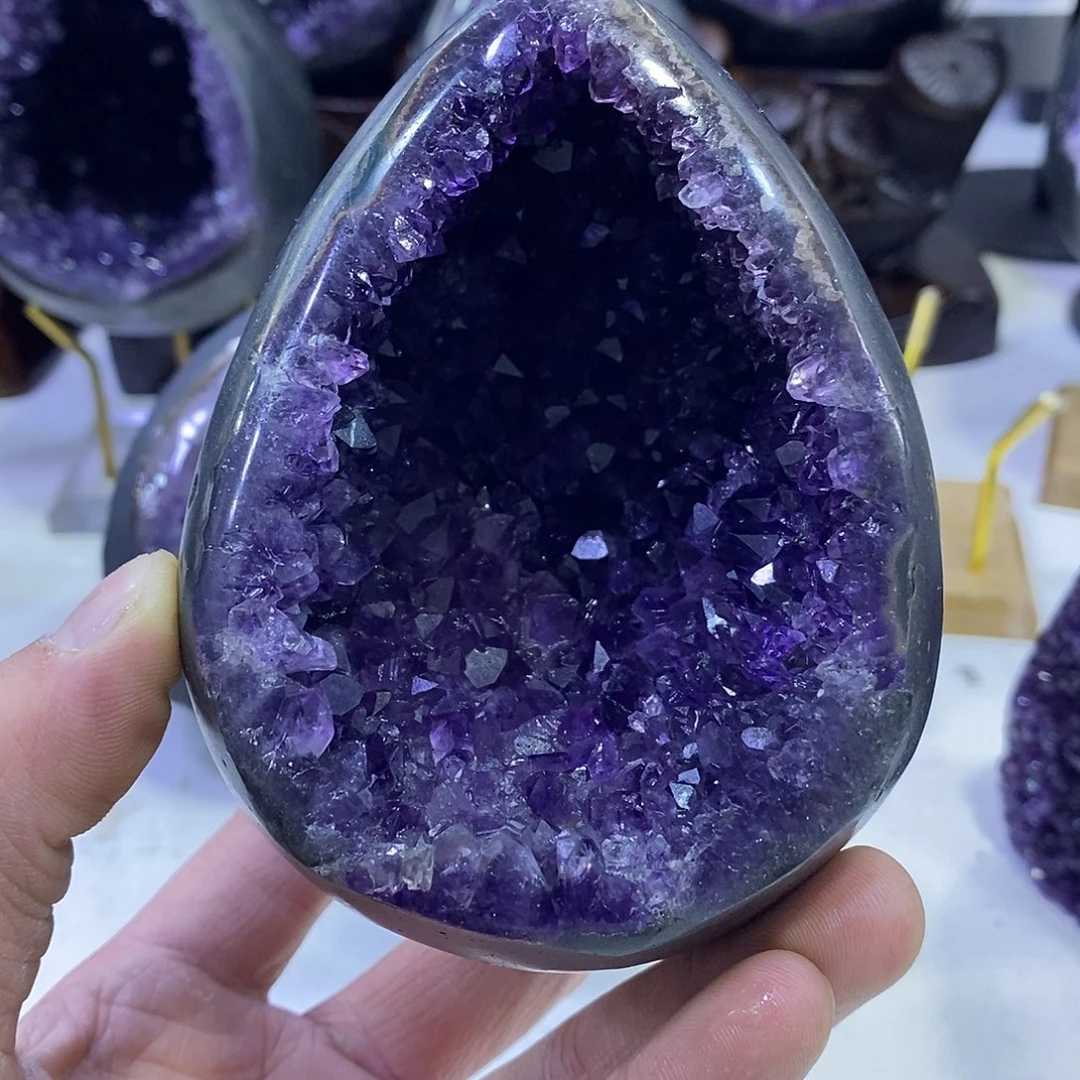 未镶嵌紫晶珠宝半成品532