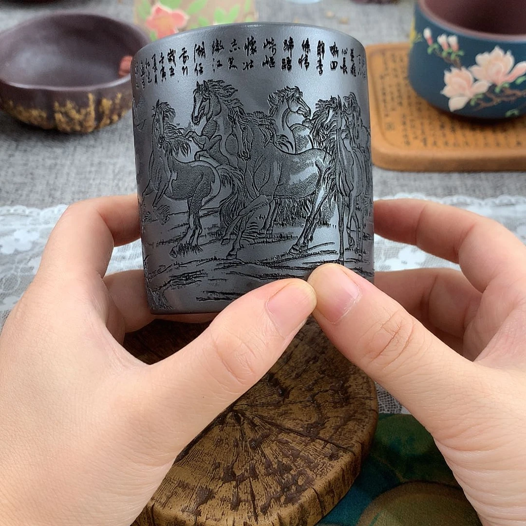 紫砂茶杯高端主人杯