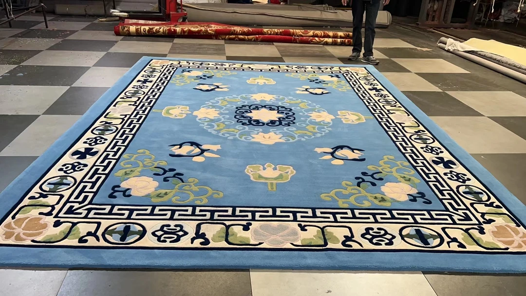 纯手工腈纶地毯家用酒店会议室门店迎宾广告地毯（可来图定制）