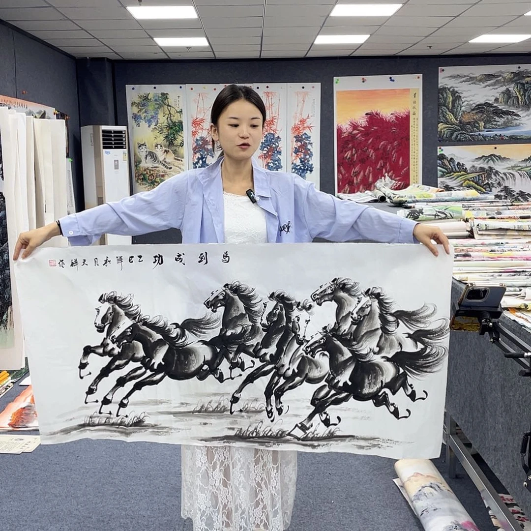 国画作品小姐姐放漏…