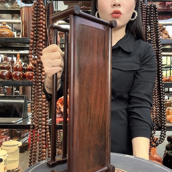 W***H大红酸枝老挝大红酸枝茶架
